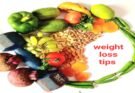 Healthy foods with exercise equipment, Weight Loss Concept-Photo.