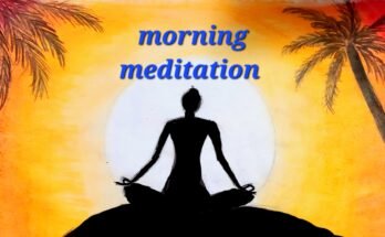 a man meditating in the morning for healthy life